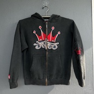 Streetwear JNCO Zip Hoodie Y2K Harajuku Gothic Crown Embroidery Oversized Hoodie Mens Womens New Got