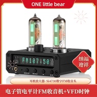 P2-FM Magic 6E2 Preamp Stereo Headphone Amp Sound Level Indicator FM Radio Clock