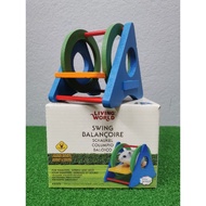 Living World Hamster Playground Swing. Small Animal Playground Swing. Hamster Toy. Permainan Hamster