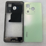 For Infinix Hot 40i X6528 X6528B Phone Housing Middle Frame+Battery Back Cover Case Panel Lid Rear D