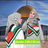 Jilbab Voal Motif Palestin Jumbo 130x130 Hijab Voal Motif Palestine