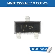 เครื่องหมาย MMBT2222ALT1G ดั้งเดิม1P SOT-23 40V/600mA BJT ทรานซิสเตอร์ชนิด NPN 1ม้วน/3000ชิ้น