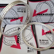 17 inch Rossi SILVER rims, a pair, suitable for all motorbikes - original SNI Rossi rims in silver