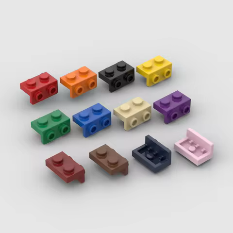 10PCS Puzzle Particle 99781 Bracket 1x2 Building Blocks Kit Down Support Bricks Idea Toys Children K