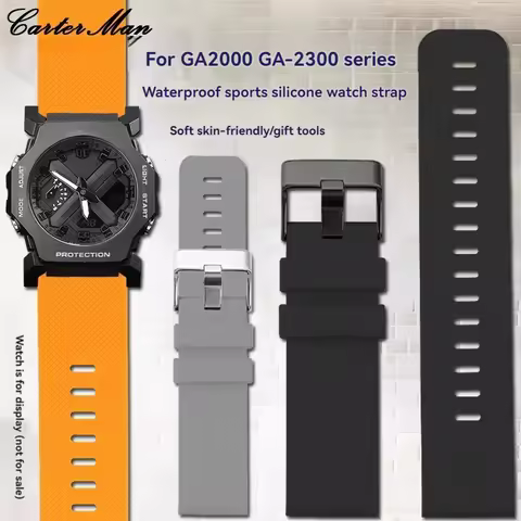 24mm Rubber Strap For Casio G-SHOCK Sports Dopamine Series GA2000 GA2200 GA-2000 GA2300 GA-2200 GA-2