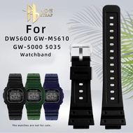 Waterproof Sweat Proof Silicone Watch Strap For Casio Small square DW-5600 GW-M56010 GW-5000U 5035 R