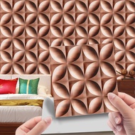 La001-032 Imitation Leather Vintage Rock Tile Tiles With Imitation Wood Grain Flooring With Self-Adh