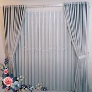 Gorden Jendela tinggi3meter bahan blackout Polos kesan minimalis 2023 viral pusaty ukuran gorden