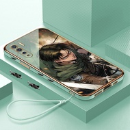 [Pengiriman lokal] OPPO Reno 3 4 4f 5 5k 6 7 7z 8 8T 8Z 4G 5G NEO9 Casing Ponsel Pola Attack On Tita