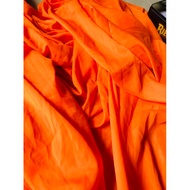 Bright orange chiffon size 1.4m x 4.2m