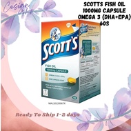 ScottS Fish Oil 1000Mg Capsule Omega 3 (Dha+Epa) 60S