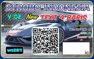 modul strobo indonesia teks 4 baris led ws2811