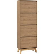 SHIRO HIRADO 3 Door Tall Shoes Cabinet 170cm 3 Pintu Rak Kasut Kabinet Almari Rack Storage Cupboard 