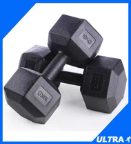 Hexagon Dumbbell Set 5 10 15 20 kg (2 x 2.5kg / 5kg / 7.5kg / 10kg ) Weight Training Workout Exercise Push Up Gym Dumbell Senam Tangan Angkat Berat