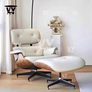 for Bedroom, Home Study, Living Room, Eames Lounge Chair, Solid Wood Nordic Single Luxury Sofa Chair