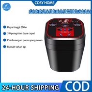 200W Car Inverter 12V/24V to 22V Multipurpose Car Socket Power Converter Car Charger