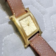 Hermes - Heure H 石英表-鍍金