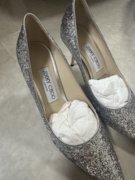 Jimmy Choo Romy 85 Glitter Pumps