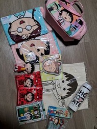 櫻桃小丸子 保溫杯 毛巾 八達通套 保溫袋 環保袋 每件$55