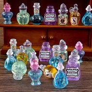 1:12 Scale Miniature Resin Potion Bottle, Vintage Magic Vial, Dollhouse Decor, Tabletop Scenery, Cre