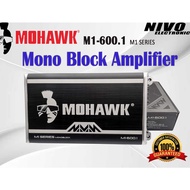 Mohawk Car M1 Series 1 Channel (M1-600.1) Mono Block Power Amplifier Monoblock Amp 500 Rms x1 Saga M