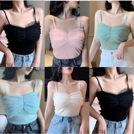 Women's New Short Summer Sexy Lace Mesh Knitted Vest Top Women's Clothing Crop Top