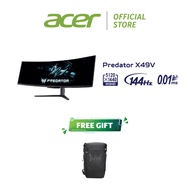 Acer Predator Gaming Monitor X49V （49‘’/OLED/DWQHD 5120x1440/144Hz/HDR400/99%DCI-P3/Built in Speaker
