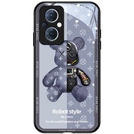 เคส OPPO Reno 11 11F 10 Pro 8T 7Z 8Z 6Z 5G เคส OPPO Reno8 T 5G เคส OPPO Reno 10 5 6 7 8 Pro 5G เคส OPPO A78 A98 A78 A18 A38 A58 A96 A57 A77s A77 A76 A95 A74 5G เคส โทรศัพท์กระจกเหลวหรูหรากันกระแทกลา