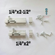 Aluminium Alloy Door Latch | 1/4”x2” 2-1/2” | Selak Pintu Aluminium | Door Bolt