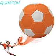 QUINTON Youth Football, Curve Lines Orange Curve Soccer Ball, Recreational Sport Toy Recreational Fo