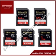 Best Bargain - SanDisk SDXC EXTREME PRO 170MB/S 256GB/512GB/1TB