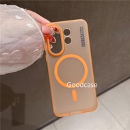 Casing For Vivo X200 FE X200FE 5G PC Matte Translucent Magnetic Phone Case Shockproof Casing Back Co