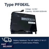 (ส่งฟรี ประกัน 1 ปี)HP แบตเตอรี่ Battery Notebook HP OMEN 17-W 17-w119TX 17-w100 Series : PF06XL ส่ง