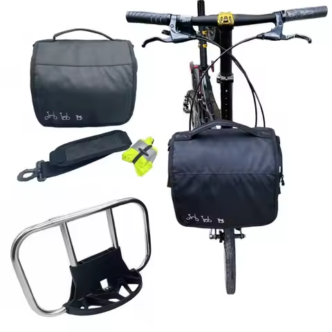 Folding Bike Front Bags Panniers Use For Brompton Bicycle Handbag Storage Bag Camera Bag With Waterp