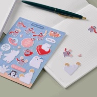 NEW 泡泡貼紙-祝福系列-懷特熊與阿滾