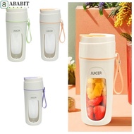 ABABIT Portable Juicer, USB Rechargeable Fruit Extractor Smoothie Juicer Cup, Portable 340ML Smoothies Mixer 8 Blades Juicer Fruit Mixers Household