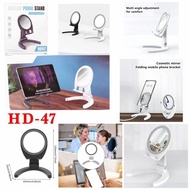Folding desktop stand holder plus selfie mirror HD47 HD-47 HANDPHONE Cheap Only