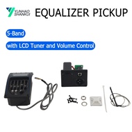5 Band EQ Equalizer Pickup, Acoustic Guitar Preamplifier Tuner with LCD Tuner and Volume Control LC-5