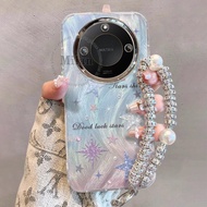 For Honor X9D X9C 5G Casing Gradient Pink Star New Mobile Phone Case Anti-fall All-inclusive Lens Fr