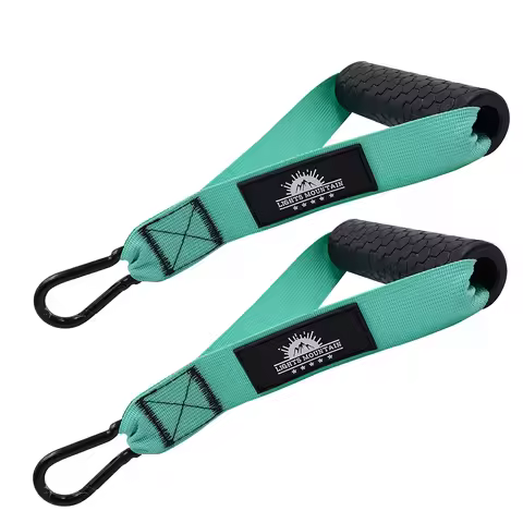 1 Pair Exercise Gym Handles Cable Machine Attachments Resistance Bands Strength Trainers Home Gym Pu
