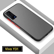 ส่งจากกรุงเทพ เก็บเงินปลายทาง Case Vivo Y31 2021 เคสโทรศัพท์ วีโว่ เคส vivo Y31 เคสใส เคสขอบสี เคสกั