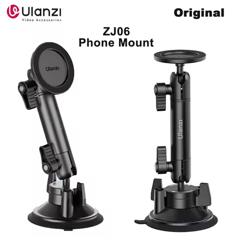 Original Ulanzi ZJ06 Phone Mount Suction Cup Extendable Stand Magnetic Attachment Car Mounted Shooti