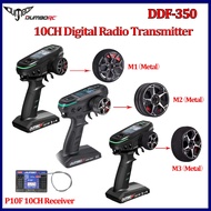 DUMBORC DDF-350 10CH 2.4G Transmitter Metal Hand Wheel Remote Controller Screen 10CH Gyro Receiver F