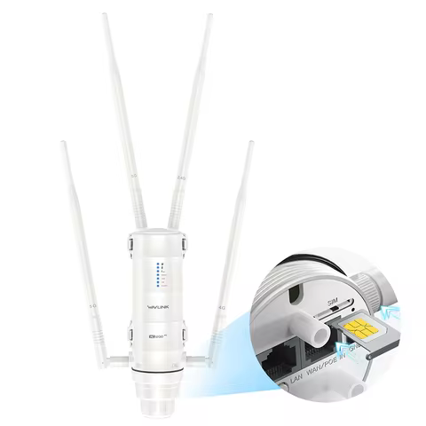 WAVLINK AC1200 4G LTE Outdoor Long range Wifi Route With SIM Card Slot Waterproof High Power WIFI AP