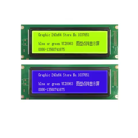 Lcd Module 24064 Display Blue Green UCI6963 intead LM24064DFW Korg 01/W O1/W FD EOS B900 QY300 800 r