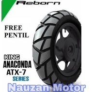 Kingland Scoopy motorcycle tire Ring 12 + Tubeless Valve 100/ 90-12 110/90-12