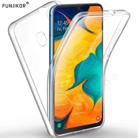 Double Protector Clear Case For Samsung Galaxy A51 A71 A31 A21S A10 A50 A70 A30s 360 Degree Cover