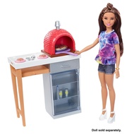 Barbie Brick Pizza Oven - Furniture & Accessories Outdoor Bakery Barbeque BBQ Doll Cooking Accessori