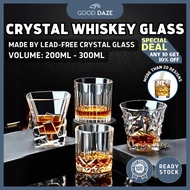 GOODDAZE Whisky Glass Set Whiskey Glass Liquor Glass Cup set cawan kaca drinking cognac brandy 酒杯玻璃杯
