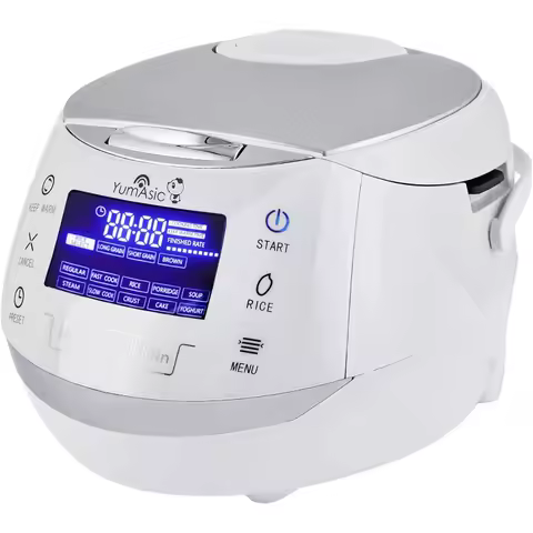 Sakura Rice Cooker with Ceramic Bowl and Advanced Fuzzy Logic (8 Cup, 1.5 Litre) 6 Rice Cook Functio